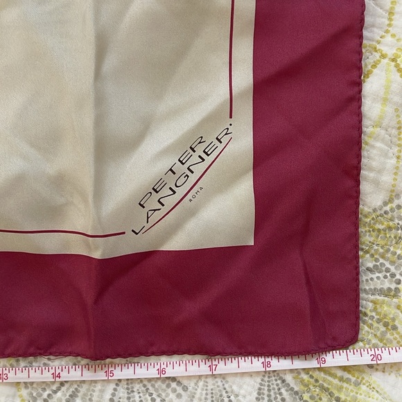 Vintage 1970s Peter Langner Paris square scarf - Picture 4 of 4